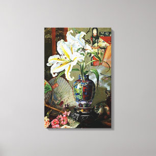 Marianne North's painting, Japan,  Canvas Print