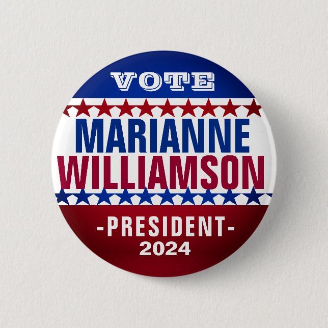 Marianne Williamson 2024 Campaign Button (Front)