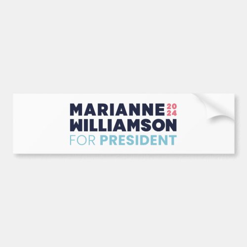 Marianne Williamson for President 2024 Bumper Sticker