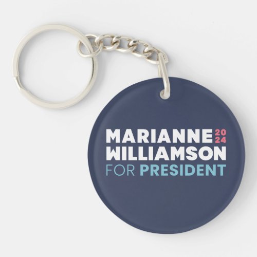 Marianne Williamson for President 2024 Keychain