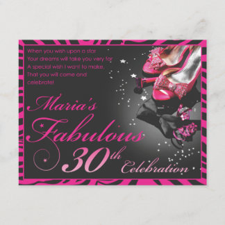 Maria's Fabulous 30th Invitation