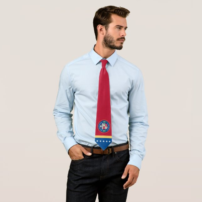 Maricopa County (Arizona) Flag Neck Tie (In Situ)
