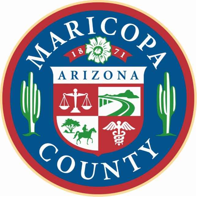 Maricopa county seal statuette (Front)