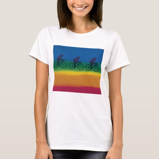 Maridee Bonadea bicycle pride design t-shirt (Front)