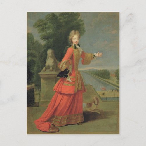 Marie_Adelaide de Savoie  in Hunting Dress Postcard