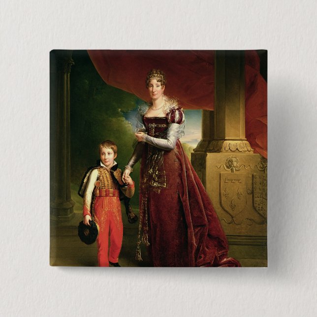 Marie Amelie de Bourbon Pinback Button (Front)