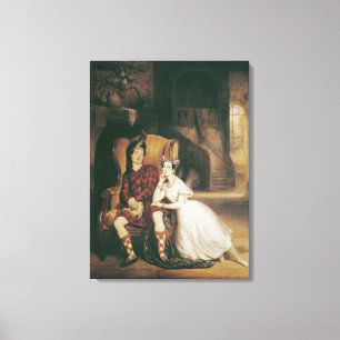 Marie and Paul Taglioni the ballet 'La Sylphide' Canvas Print