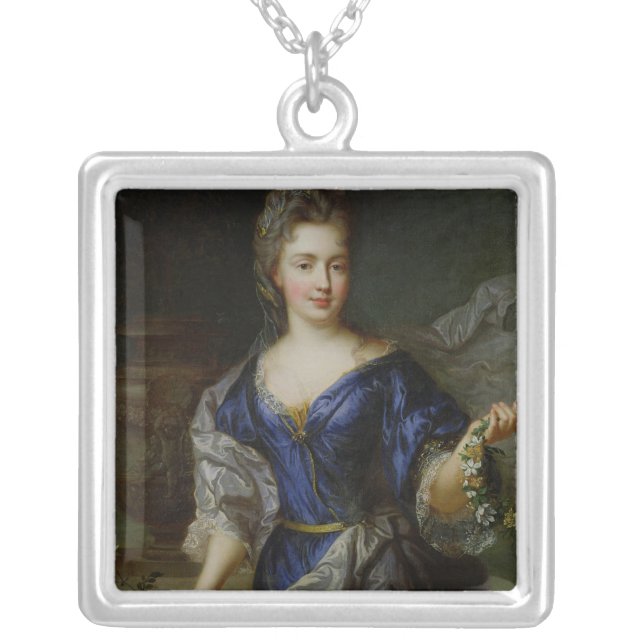 Marie-Anne de Bourbon  Princess of Conti Silver Plated Necklace (Front)