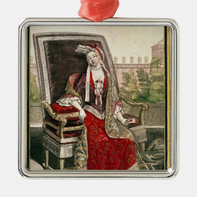 Marie-Anne Mancini  Duchess of Bouillon Metal Ornament (Front)