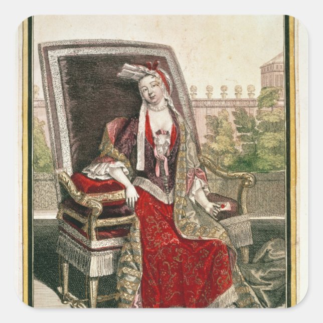 Marie-Anne Mancini  Duchess of Bouillon Square Sticker (Front)