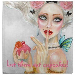 Marie Antoinett Cupcake Queen - Let them eat cake Napkin