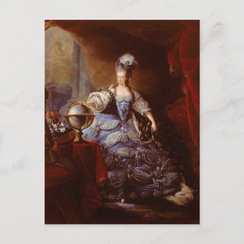 Marie Antoinett of Austria by Jean Baptiste Dagoty Postcard