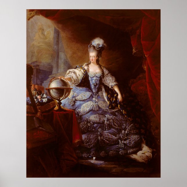 Marie Antoinett of Austria by Jean Baptiste Dagoty Poster (Front)
