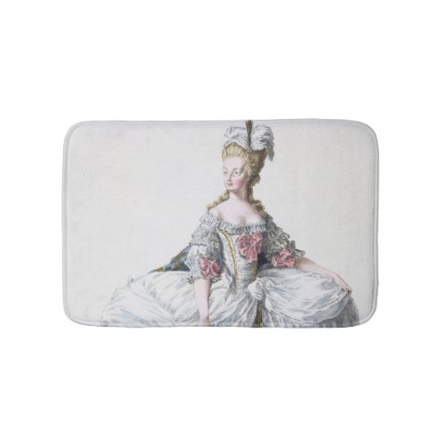 Marie Antoinette 1752_93 from Receuil des Estam Bathroom Mat