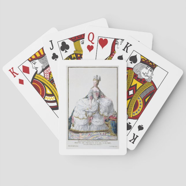 Marie Antoinette (1752-93) from 'Receuil des Estam Poker Cards (Back)