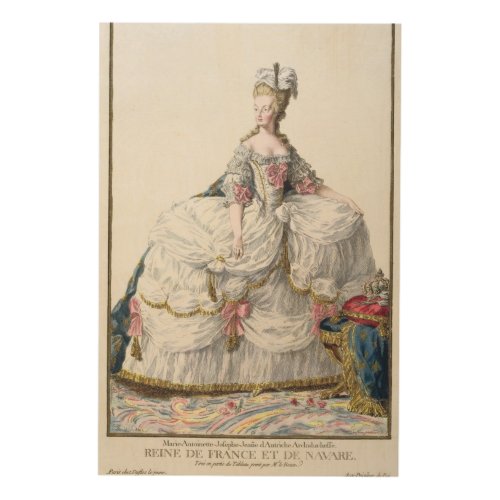 Marie Antoinette 1752_93 from Receuil des Estam Wood Wall Decor