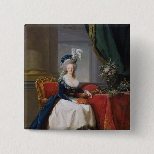 Marie-Antoinette  1788 Pinback Button (Front)