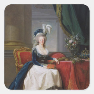 Marie-Antoinette 1788 Square Sticker
