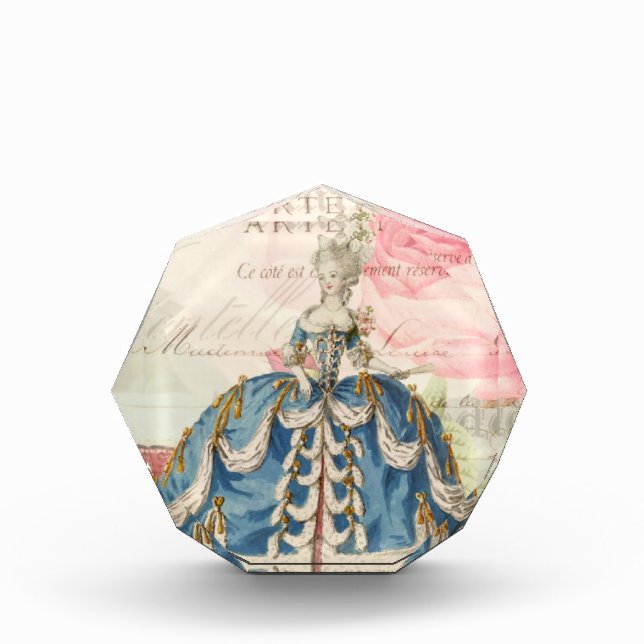 Marie Antoinette Acrylic Octagon Award (Front)