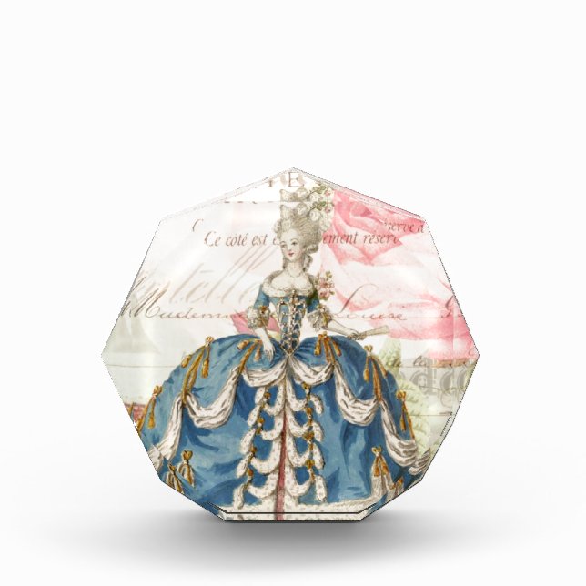 Marie Antoinette Acrylic Octagon Award (Front)