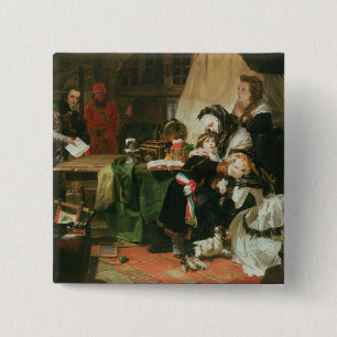 Marie Antoinette and her children Button