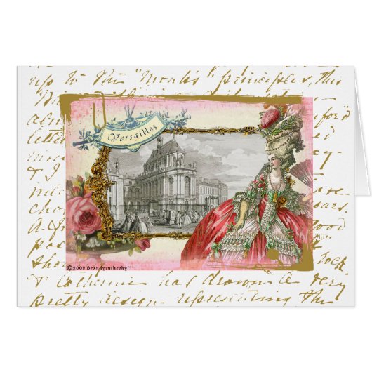 Marie Antoinette at Chateau Versailles Cards (Front Horizontal)