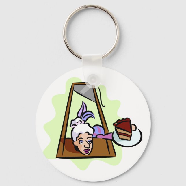 Marie Antoinette at the Guillotine Keychain (Front)