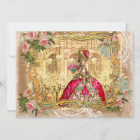 Marie Antoinette at Versailles in Pink