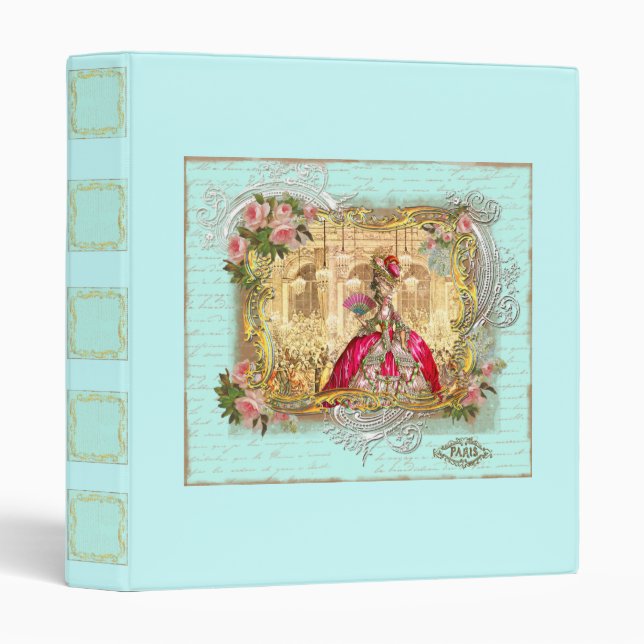 Marie Antoinette at Versailles Party Binder (Front/Spine)
