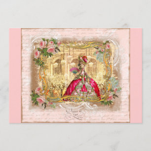 Marie Antoinette at Versailles Party Invitations