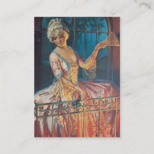 Marie Antoinette Balcony Painting Business Card