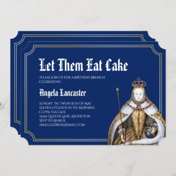 Marie Antoinette Birthday Brunch Party Invitation by Charmalot at Zazzle