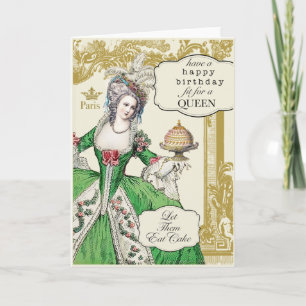 Marie Antoinette birthday Card