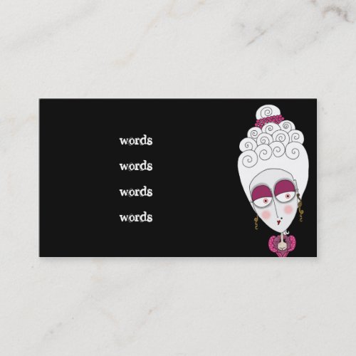 Marie Antoinette Business Card