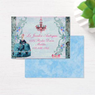 Marie Antoinette business cards