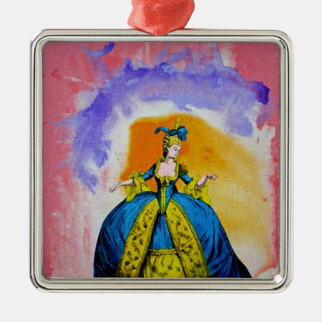 Marie Antoinette by Michael Moffa Metal Ornament (Front)