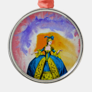 Marie Antoinette by Michael Moffa Metal Ornament