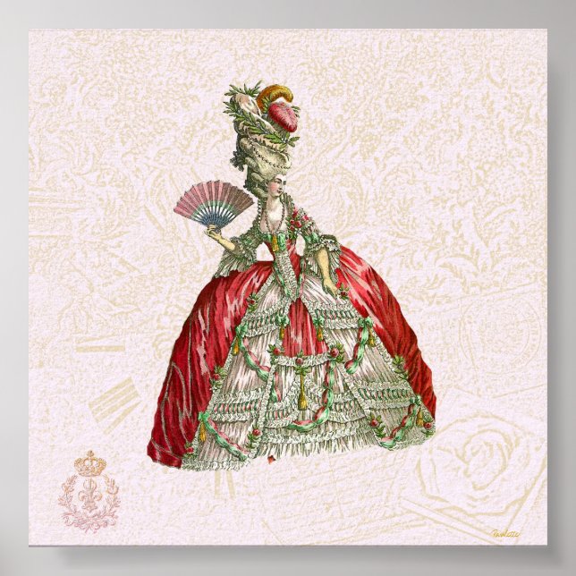 Marie Antoinette Canvas Giclee Poster (Front)