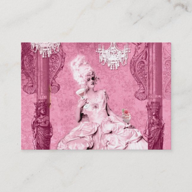Marie Antoinette Chic Couture Business Cards (Front)