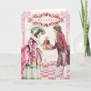 Marie Antoinette Chocolate Card