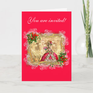 Marie Antoinette Christmas Ball Holiday Card