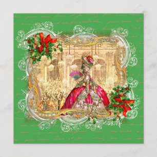 Marie Antoinette Christmas Versailles Invitation