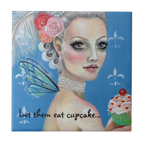 Marie Antoinette Cupcake Queen Tile