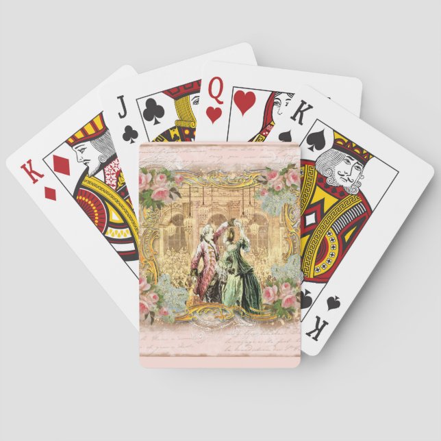 Marie Antoinette Dance Versailles in Pink Poker Cards (Back)
