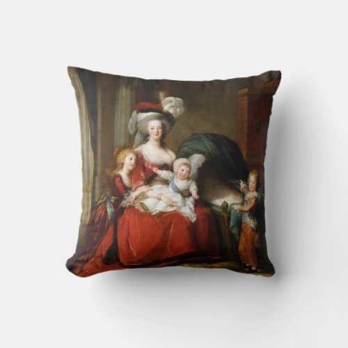 Marie_Antoinette de Lorraine_Habsbourg Throw Pillow