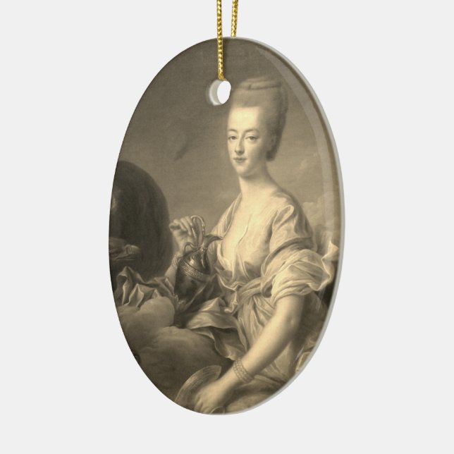 Marie Antoinette - Drouais shabby chic Ceramic Ornament (Left)