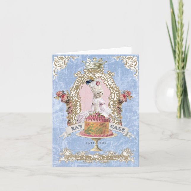 Marie Antoinette-Eat Cake Card (Front)