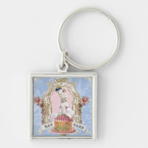 Marie Antoinette-Eat Cake...keychain Keychain