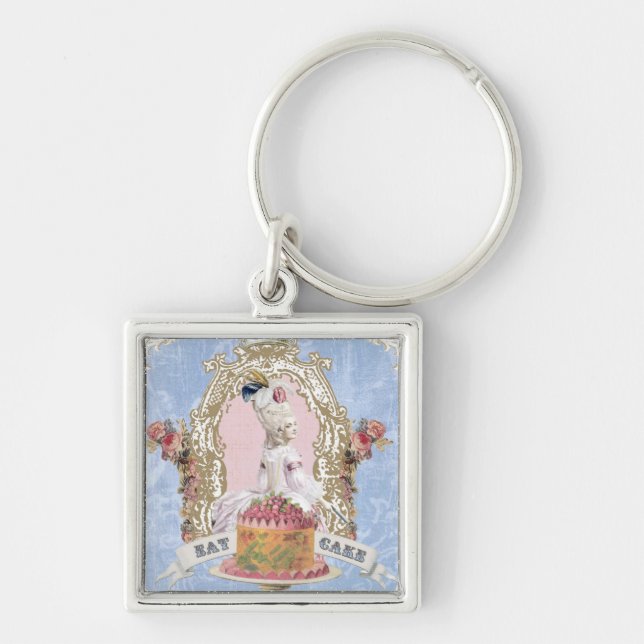 Marie Antoinette-Eat Cake...keychain Keychain (Front)