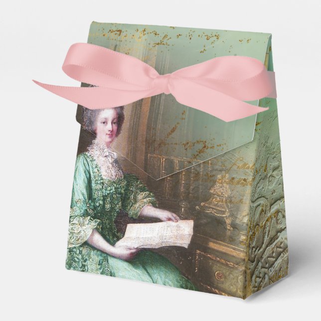 Marie Antoinette Favor Box (Front Side)